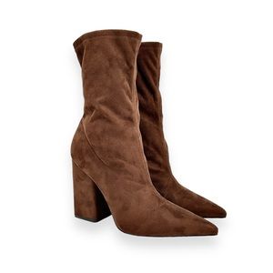 Marc Fisher Brown Ankle Boots